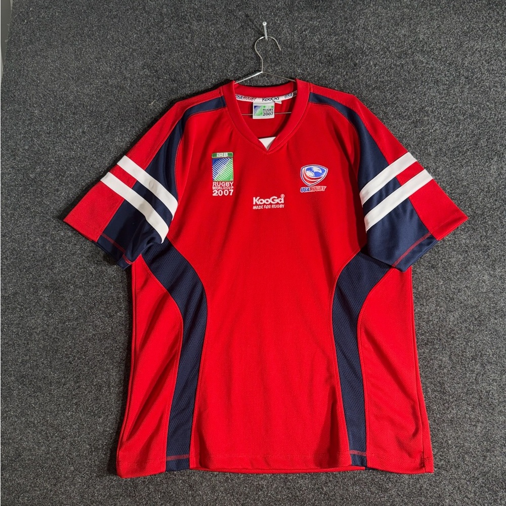USA Rugby 2007 World Cup Jersey Kooga Red Navy Men’s XXL